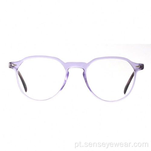 Mulheres redondas vintage eco acetato Óptico monóculos